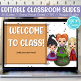 EDITABLE Classroom Slides Template | Hocus Pocus | PowerPo