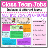 EDITABLE Classroom Team Jobs (+ Insert Your Bitmoji!)