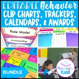 EDITABLE Clip Charts, Behavior Calendars, Reward Coupons, 