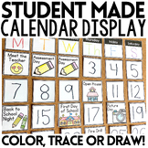 Linear Classroom Calendar Set Co-Created Student Made Decor
