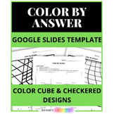 EDITABLE Color by Number / Answer Template - Google Slides