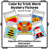 EDITABLE Color by Trick Word Sheets Based on Fundations Le