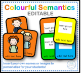 EDITABLE Colourful Semantics!