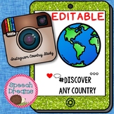 EDITABLE Country Study Instagram Booklet