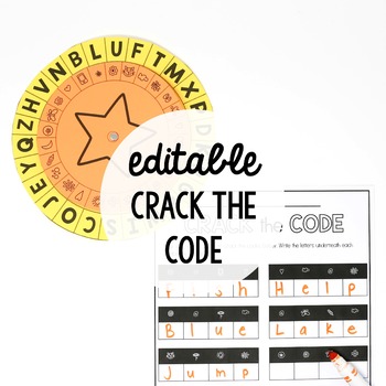 Preview of EDITABLE Crack the Code!