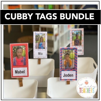 Preview of EDITABLE Cubby Tags Bundle