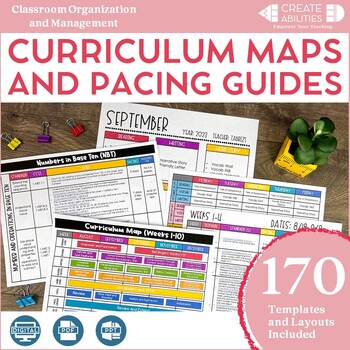 Preview of EDITABLE Curriculum Maps and Pacing Guides