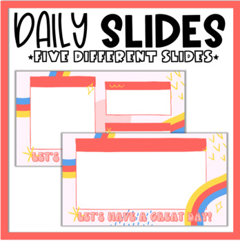 Preview of EDITABLE DAILY SLIDES | MUST DO, MAY DO, REMINDERS, MORNING MESSAGE 