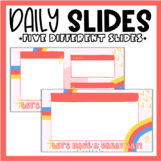 EDITABLE DAILY SLIDES | MUST DO, MAY DO, REMINDERS, MORNIN