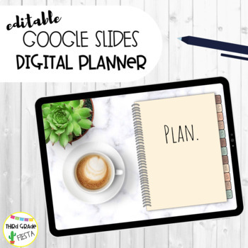 Preview of EDITABLE & DIGITAL Google Slides Teacher Planner
