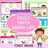 EDITABLE Daily Math Warm-Ups for Grade 1 - PowerPoint with