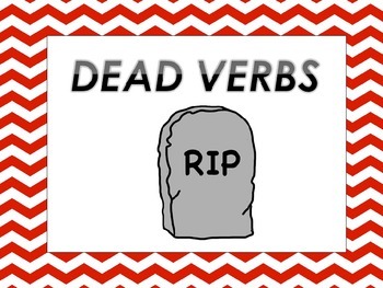 Preview of EDITABLE Dead vs Strong Verbs Word Wall