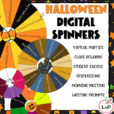 EDITABLE Digital Spinners for Halloween Games and Virtual Parties
