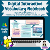EDITABLE, Digital and Interactive Vocabulary Notebook - Go