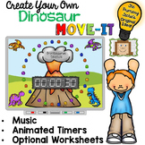 EDITABLE Dinosaur Move It - Brain Breaks