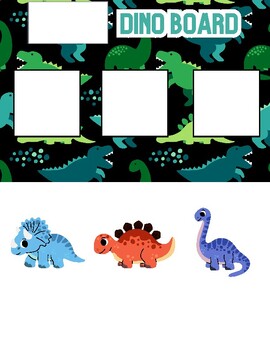 Preview of EDITABLE Dinosaur Themed Behavior Token Boards