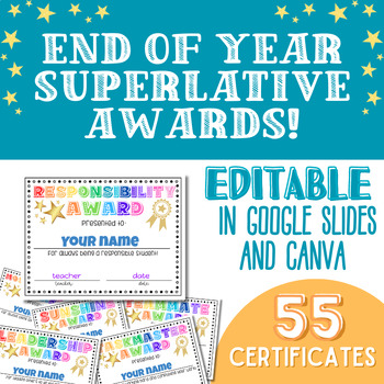 Preview of EDITABLE END OF YEAR CLASS SUPERLATIVE AWARDS!