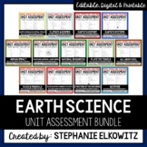 Earth Science Unit Exam Bundle | Editable | Printable | Go