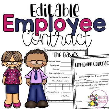 Preview of EDITABLE Employee Contract