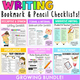 ALL YOU NEED Writing Checklists For Writing Classes - [Gro
