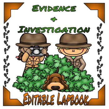 Preview of EDITABLE- Evidence and Investigation Lapbook (PREVIOUS AB CURRICULUM)