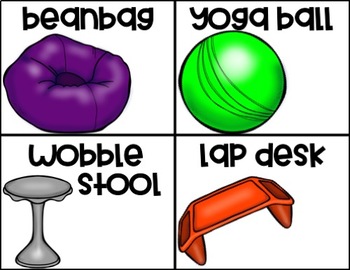 Preview of EDITABLE Flexible Seating Choice Board/Cards