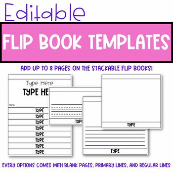 Flipbook Template for ANY Subject {EDITABLE}