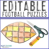 EDITABLE Football Games | Great for a 2023 Super Bowl Acti