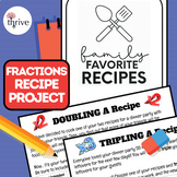 EDITABLE Fraction Cooking Project!!PBL with Presentation Option!