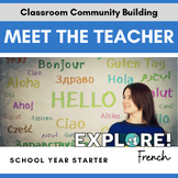 EDITABLE French Meet the Teacher Slideshow - Fun Back to S