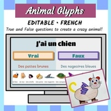 EDITABLE French Simple True or False Ice Breaker with Glyp