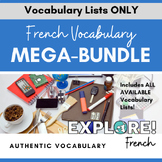 EDITABLE French Vocabulary Lists - Mega Bundle