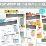 EDITABLE 22/23 Full Year Classroom Newsletter Bundle