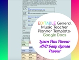 EDITABLE General Music Teacher Planner Template 