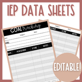 IEP Data Collection Sheets | Print and Digital | SST, RTI,