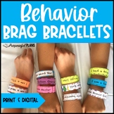 EDITABLE Good Behavior Brag Bracelets