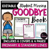 EDITABLE Goodbye Book | For Student Moving Away