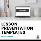 EDITABLE! Google Slide Lesson Presentation Templates
