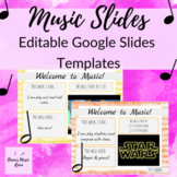 EDITABLE Google Slides Templates for Music Class