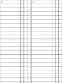 EDITABLE Grading Sheets (1/2 sheets)