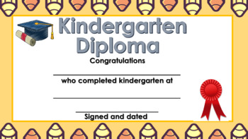 editable graduation certificates and diplomas kindergarten prek and