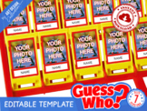 EDITABLE Guess Who? Custom Template Insert Cards • Montess