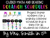 EDITABLE Guided Math and Reading Rotations Schedules