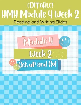 Preview of EDITABLE- HMH Module 4 Week 2 Slides (Reading and Writing)