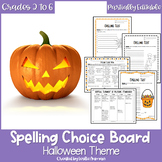 EDITABLE Halloween Spelling Choice Board