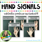 EDITABLE Hand Signals for Classroom Management