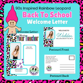 EDITABLE Lisa Frank Inspired 90s Meet The Teacher Letter B