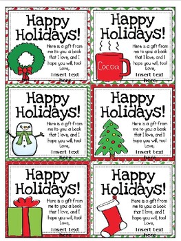 Preview of Editable Holiday Gift Tags