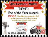 EDITABLE Hollywood Movie Cinema Theme End of Year Awards G
