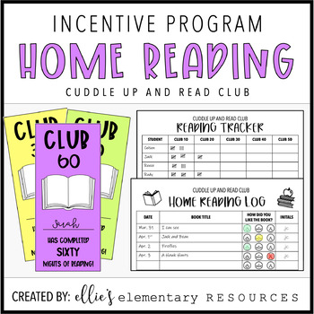 Preview of EDITABLE - Home Reading Incentive Program